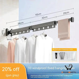Retractable Folding Clothes Hanger with Suction Cups