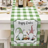 Elegant Easter Cotton Linen Table Runner
