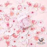 Romantic Sakura Sticker DIY Material