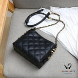 All Ins One-shoulder Leather Cross-body Chain Bag