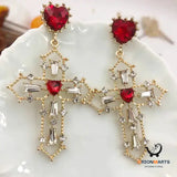 Ladies’ Cross Earrings