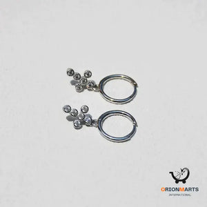 S925 Sterling Silver Cross Earrings