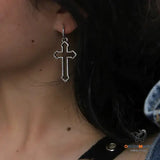 Trendy Vintage Cross Earrings