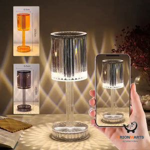 Diamond Crystal Table Lamp - Romantic Warm LED Night Light