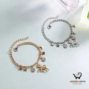 Trendy Unicorn Charms Bracelet