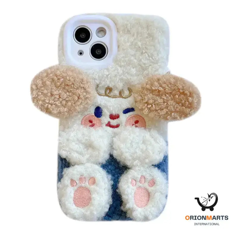 Plush Embroidery Phone Case