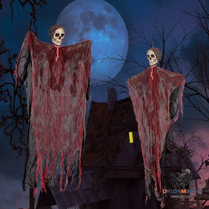Blood-Stained Horror Skull Hanging Ghost