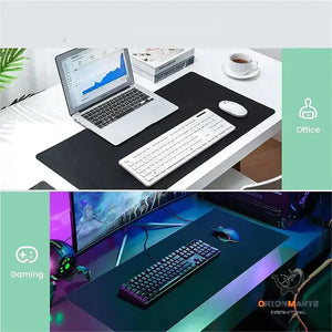 Black & White Gaming Desk Mat