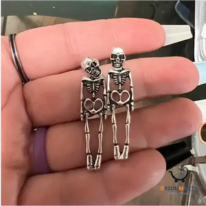 Detachable Skull Skeleton Earrings Set
