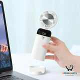 Mini Leafless Cooling Handheld Fan with Digital Display