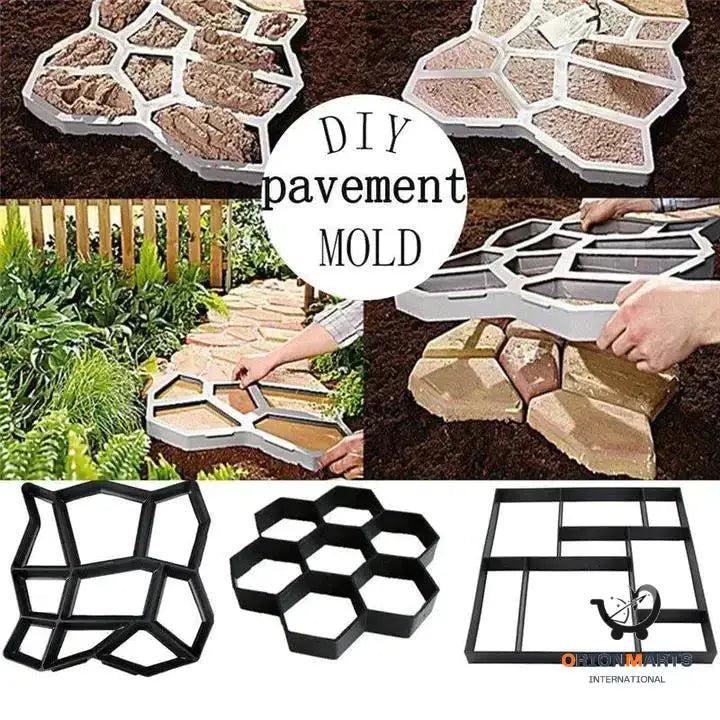 Ultralight DIY Hexagonal Garden Paving Mould Fancy Mould