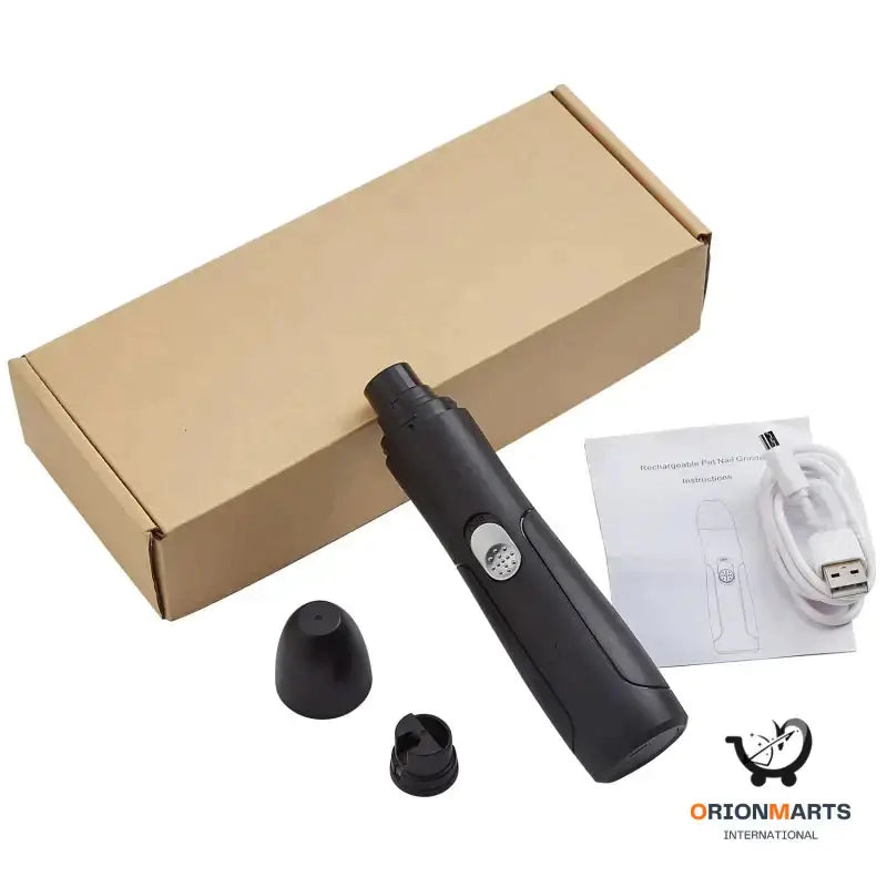 Electric Pet Nail Grinder and Clipper with USB Charging