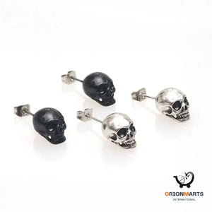 Retro Skull Eardrop Earrings