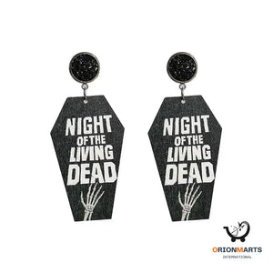 Halloween Horror Grave Earrings