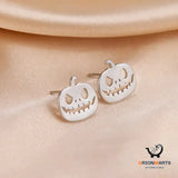 Pumpkin Hollow Stainless Steel Earrings