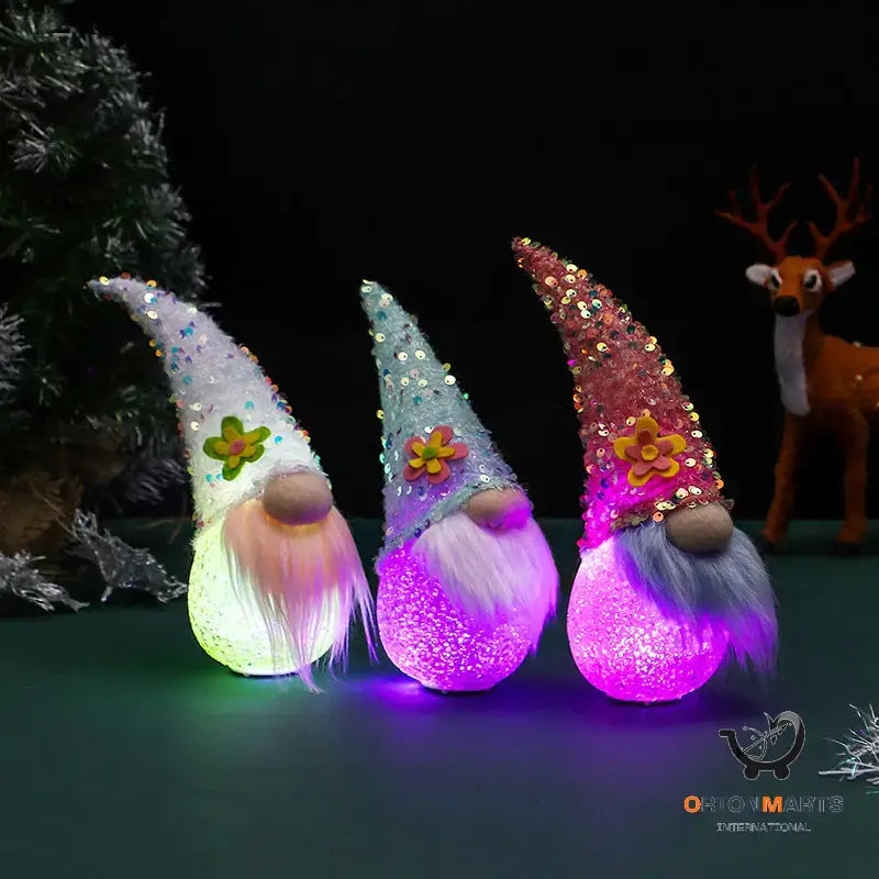 Easter Window Decor with Santa Claus Lights