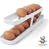 Automatic Scrolling Egg Rack Holder with Storage Box