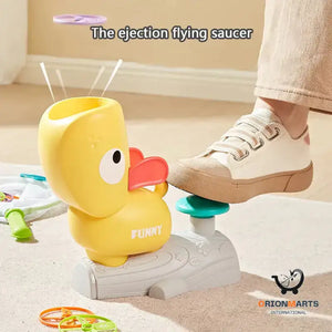 Foot Stepping Ejection Flying Saucer Toy
