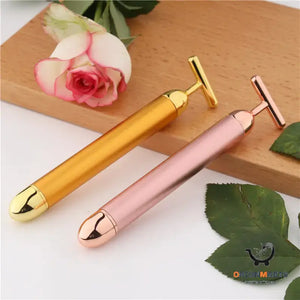 T-Type Gold Electric Beauty Stick Facial Massager