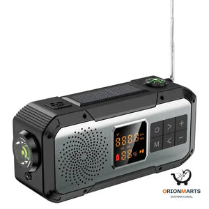 Solar and Hand Crank Powered Radio - Perfect for Emergency
