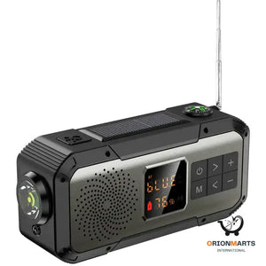 Solar and Hand Crank Powered Radio - Perfect for Emergency