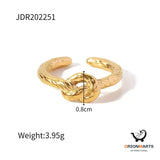 Stainless Steel Twist Opening Ring