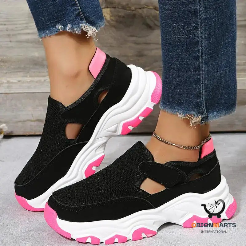 Mesh Sport Shoes Women Fashion Outdoor Flat Heel Round Toe