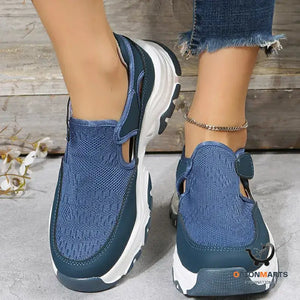 Mesh Sport Shoes Women Fashion Outdoor Flat Heel Round Toe
