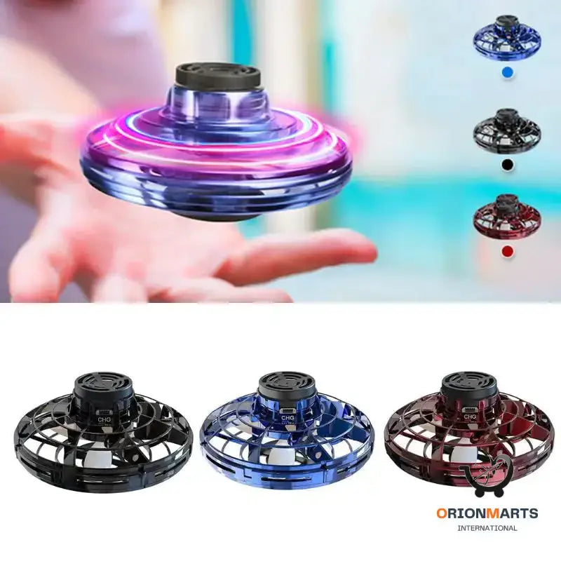 LED UFO Flying Helicopter Spinner Toy