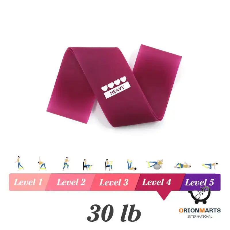 Yoga Resistance Rubber Bands for Indoor and Outdoor Fitness
