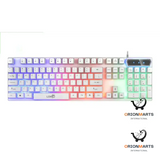 USB Keyboard and Mouse Game Kit with LED Lighting