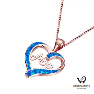 Love-shaped MOM Pendant Necklace
