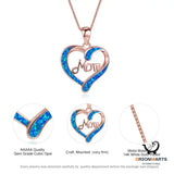 Love-shaped MOM Pendant Necklace
