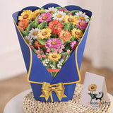 Flowers Holiday Gift Large Bouquet Greeting Card Decoration