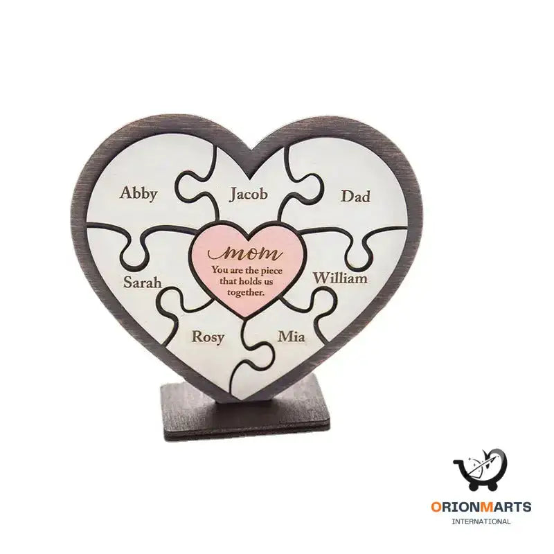 Personalized Name Wooden Puzzle Mother’s Day Gift