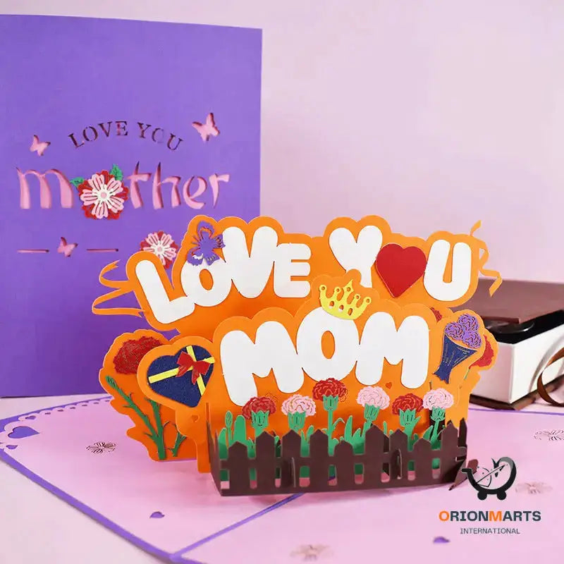 Mother’s Day Pop-up Card With Colorful Butterflies