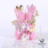 Mother’s Day Pop-up Card With Colorful Butterflies