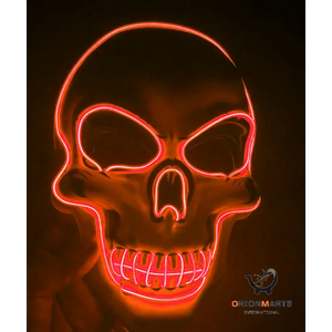 LED Glow Scary Halloween Skeleton Mask