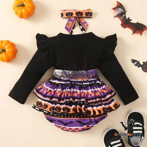 Long-sleeved Triangle Romper for Halloween