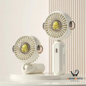 Handheld USB Rechargeable Fan with Strong Wind