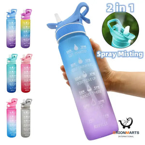Bounce Cover Straw Space Cup Water Bottle