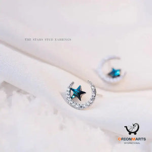 Simple and Elegant Sterling Silver Star Earrings
