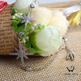Simple and Elegant Sterling Silver Stars Bracelet