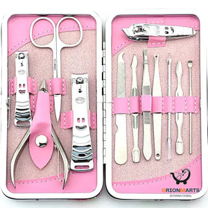 12 Piece Stainless Steel Nail Clipper Set