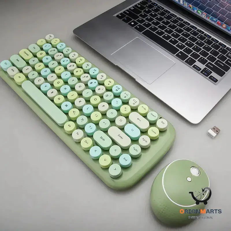 Mini Wireless Keyboard and Mouse Set for Office