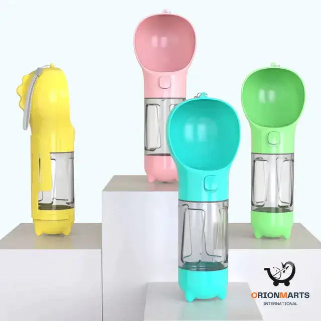 Portable Pet Water Bottle with Bowl