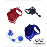 Outdoor Pet Supplies Set with Water Bottle Cup and Rope