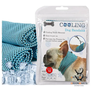 Instant Cooling Pet Bandana with Summer Cooling Towel