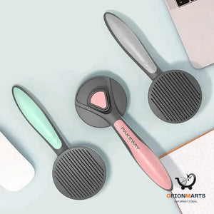Floating Pet Hair Combing Brush Self-Cleaning Dog and Cat