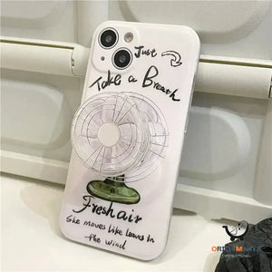 Silicone Phone Case with Rotating Fan